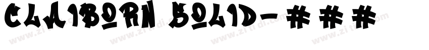 claiborn solid字体转换